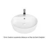 Creavit Lp145 Loop Beyaz 45 cm Masa Üstü Çanak Lavabo