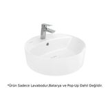 Creavit NC046 Nice Beyaz 45 cm Tezgah Üstü Lavabo