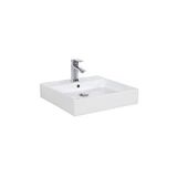 Creavit Next 50x50 Cm Setüstü Düz Kare Lavabo Nx255 Beyaz