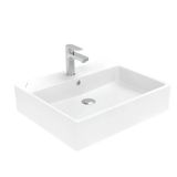 Creavit Next Kare Tezgâh Üstü Batarya Delikli Beyaz Lavabo 50X40 Cm Nx242