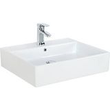 Creavit Nx260 Setüstü 50x60 Düz Kare Lavabo Beyaz
