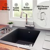 Creavit Pencere Önü Krom Eviye Bataryası Mf8600