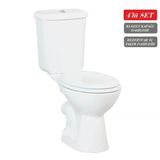Creavit Pitta Arkadan Çıkışlı Klozet + Rezervuar + İç Takım + Çınar Tp Yavaş Kapanan Kapak 4 'Lü Set