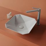 Creavit Ruby Elmas Beyaz Deliksiz Lavabo 40 cm RB040