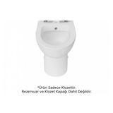 Creavit SD318 Sedef Duvara Dayalı Beyaz 60 cm Klozet ve Rezervuar