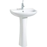 Creavit Sedef 45x55 cm Beyaz Yarım Ayak Lavabo