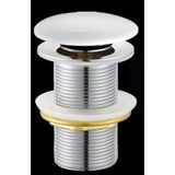 Creavit SF032-B 76 mm Beyaz Seramik Montajlı Basmalı Sifon Üst Takımı