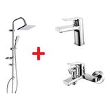 Creavit Sh630 Duş Seti + Luna Banyo + Lavabo Bataryası Set