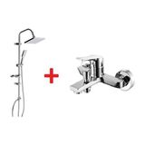 Creavit SH630 İkili Duş Seti Takımı Duş Sistemi + Luna Banyo Bataryası