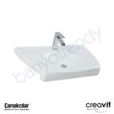 Creavit Slam 80 cm Tezgah Üstü Lavabo