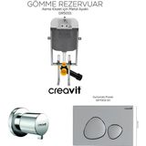 Creavit Spa Mat Gri Gömme Rezervuar Set GR5001-GP7002-MS.AC50L