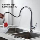 Creavit Spiralli Krom Mutfak Eviye Bataryası MF8858