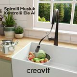Creavit Spiralli Siyah Eviye Bataryası Mf8858s