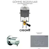 Creavit Terra Gömme Rezervuar Seti Asma Klozet Uyumlu 8 Cm Gr5001-Gp9002-Ms.ac50l