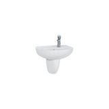 Creavit TP030 30x45 cm Beyaz Yarım Ayak Oval Lavabo
