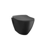Creavit TP325-00SM00E-0000 Terra Mat Siyah Asma Klozet