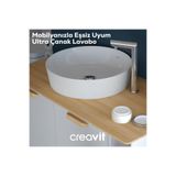 Creavit Ultra Yuvarlak Çanak Lavabo 40cm UL140