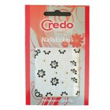 Credo Solingen Nail Sticker 3D Tırnak Sticker Süsü Black-White