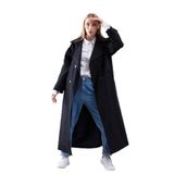 Creed Trençkot, Kadın, Camel Renk, 36-42 Beden,%70 Pamuk%30 Polyester, 127 cm Uzunluk, Oversize Kalıp, Astarlı (5, siyah, 36)