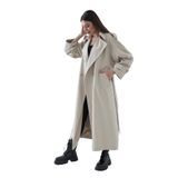 Creed Trençkot, Kadın, Camel Renk, 36-42 Beden,%70 Pamuk%30 Polyester, 127 cm Uzunluk, Oversize Kalıp, Astarlı (5, taş, 36)