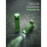 Creeper Oyuncak El Feneri Minecraft Figür - Yeşil