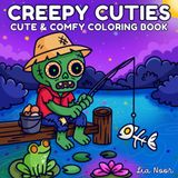 Creepy Cuties: Cute Halloween Coloring Book - 50 Adorable Spooky Illustrations for Adults and Teens