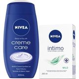 Creme Care Duş Jeli 400 Ml + Intimo Mild Comfort Genital Bölge Yıkama Losyonu 250 Ml