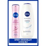 Creme Soft Banyo Ve Duş Jeli 500ml Ve Kadın Sprey Deodorant Pearl&beauty 150ml, 48 Saat Ter Karşıtı