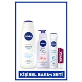 Creme Soft Duş Jeli 750ml, Vücut Losyonu 400ml, Fresh Natural Sprey Deodorant 150ml, Dudak Kremi