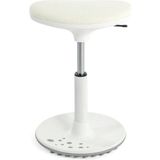 Creo Mobili İlkokul Uyumlu Çalışma Taburesi, Yükseklik Ayarlı - 39–55 cm Yükseklik, Taş. kap. 100kg, Beyaz - Creo