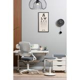 Creo Mobili Lise İçin Montessori Uyumlu Çalışma Masası + Sandalye + Keson + Tabure - Ekru/Gri - Sirius Premium - 120x75