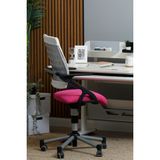 Creo Mobili Liseli Çalışma Sandalyesi, Yükseklik Ayarlı Sandalye - Taşıma kap. 120kg, Beyaz/Fuşya - Vega Plus - Fuşya - Beyaz