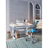 Creo Mobili Montessori Uyumlu Çalışma Masası + Sandalye - Beyaz/Mavi - Vega Advanced - 130 x 70 x 75 cm