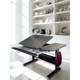 Creo Mobili Ofis Kullanımına Uygun Sade ve Dinamik Çalışma Masası - 130x70 Cm, Antrasit/Gri - Vega Standart - 130 x 70 x 75 cm