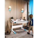 Creo Mobili Sirius Basic Öğrenci Ders Masası Çekmeceli ve Yükseklik Ayarlı Çalışma Masası - 120x75 Cm, Beyaz/Mavi - 120 x 75 x 75 cm