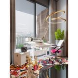 Creo Mobili Vega Delüx Plus Yükseklik Ayarlı Çalışma Masası, Ofis Çalışma Sandalyesi, Keson - Ekru - Fuşya - 130x70
