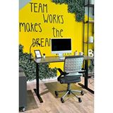 Creo Mobili Yükseklik Ayarlı Elektrikli, Bluetoothlu, Orion 3 Kademe Ofis ve Çalışma Masası Antrasit ANTRASİT