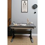 Creo Mobili Yükseklik ve Eğim Ayarlı, Çekmeceli, Sirius Basic Çalışma Masası 120x75 cm, Antrasit Gri