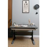 Creo Mobili Yükseklik Ve Eğim Ayarlı, Çekmeceli, Sirius Basic Çalışma Masası 120X75 Cm, Antrasit