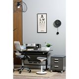 Creo Mobili Yükseklik ve Eğim Ayarlı, Çekmeceli, Vega Basic Çalışma Masası 130x70 cm, Antrasit ANTRASİT GRİ