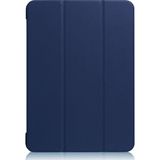 CresCent A1876 A2014 A1895 A1983 Apple iPad Pro LeatherSoft Smart Case Deri Mavi Tablet Kılıfı