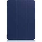 CRESCENT Apple iPad 8. Nesil 10.2 Inç (2020) Prime Smart Orj. Deri Case Tablet Kılıfı (A2270-A2428-A2429-A2430) Mavi