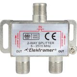 CRESCENT Splitter Uydu ve Karasal Yayın Sinyal Bölücü Çoğaltıcı 2500 Mhz 1/2 - Beyaz