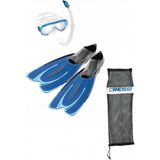 Cressi Agua - Onda - Mexico Palet Maske Şnorkel Set-BLUE/NO:41-42