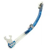 Cressi Alpha Ultra Dry Yetişkin Şnorkel Clear-blue-lıght Blue