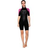 Cressi Altum Lady Shorty Yüzme Elbisesi - Standart - Beyaz - Mavi