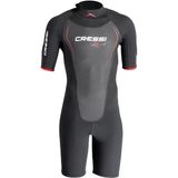 Cressi Altum Man 3 mm Siyah-Kırmızı Shorty Yüzme Elbisesi Medium