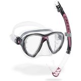 Cressi Big Eyes Evolution+Aplha Ultra Dry Black Pink Maske Şnorkel Seti