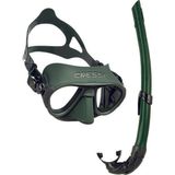 Cressi Calibro Maske Corsica Şnorkel Seti - Yeşil - Standart