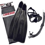 Cressi Cressi Pro Star Palet Maske Şnorkel Seti - Siyah - 45